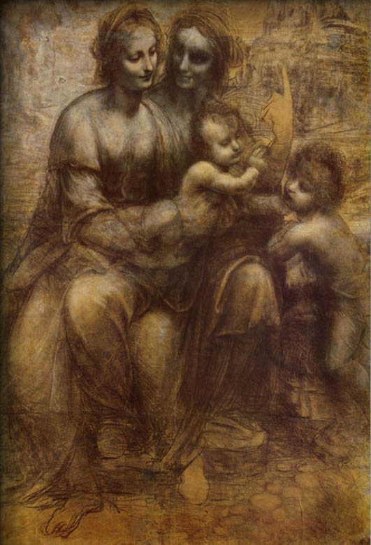 The Virgin and Child with St. Anne By Leonardo Da Vinci
